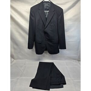 D'urban Suit 92y5 Black/gray‎ Striped Japan 34r/30x30